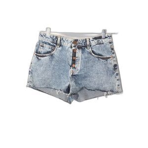 Zara Acid washed jean short shorts size 6/28